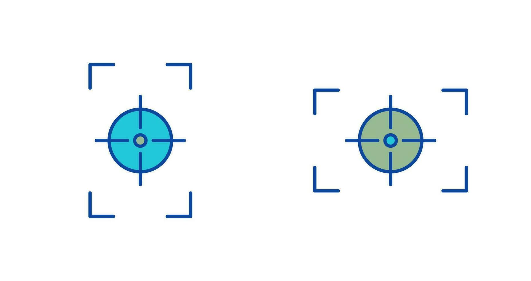 focus vertical and focus horizontal Icon vector