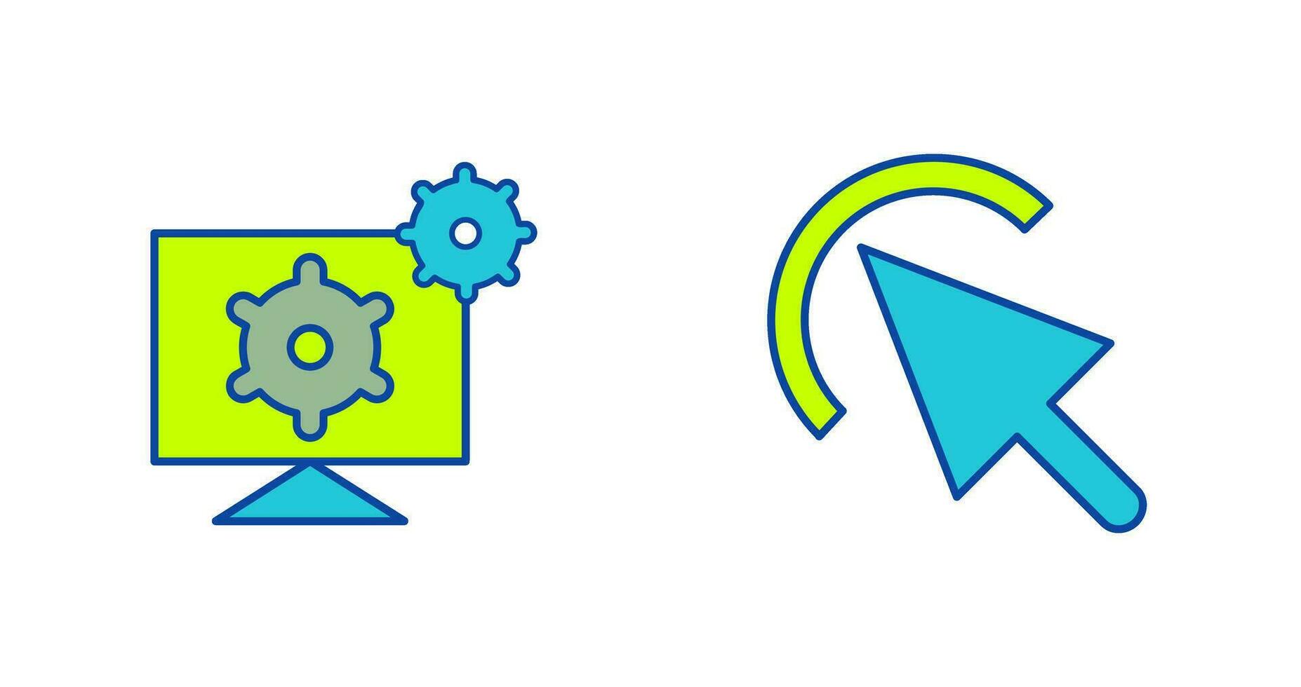 click and development tools Icon vector