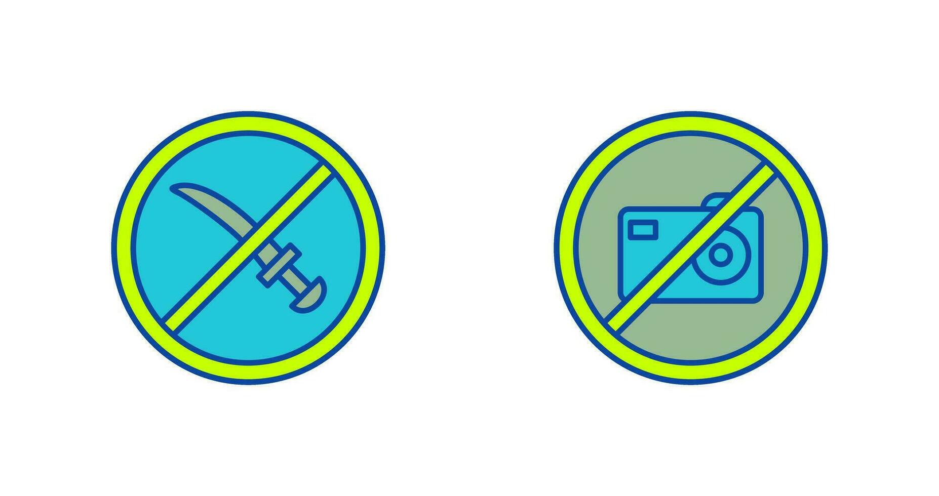 no weapons and no pictures  Icon vector