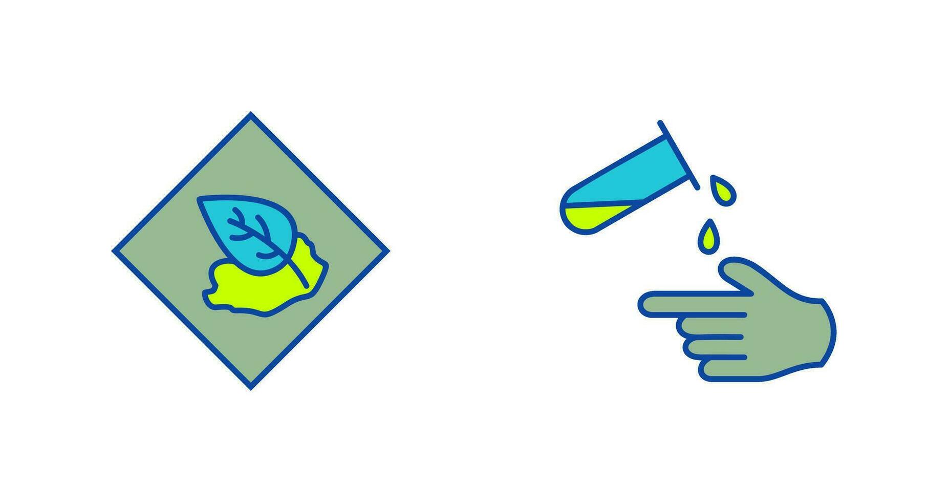 Environment hazard and Corrosive hazard  Icon vector