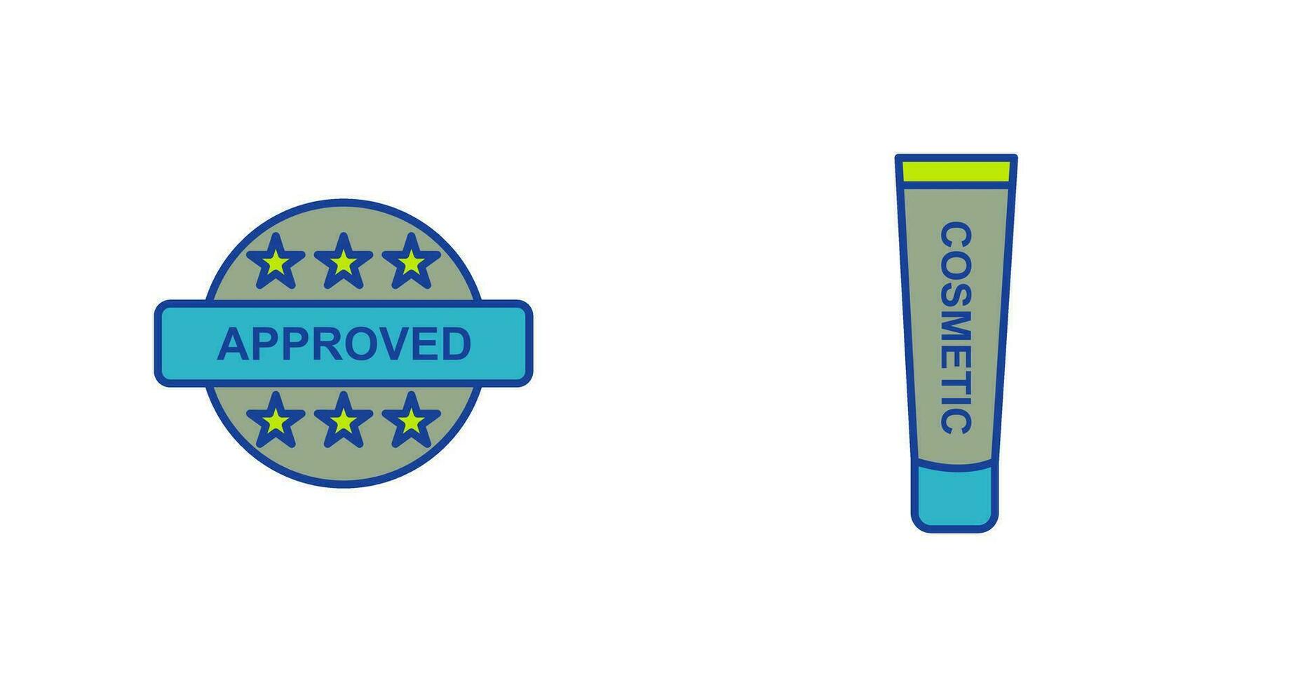 Approved and Creem Icon vector