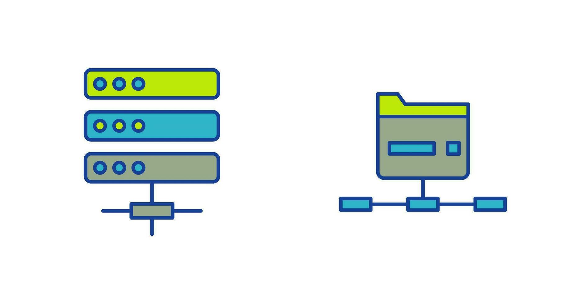 Server and Network Icon vector