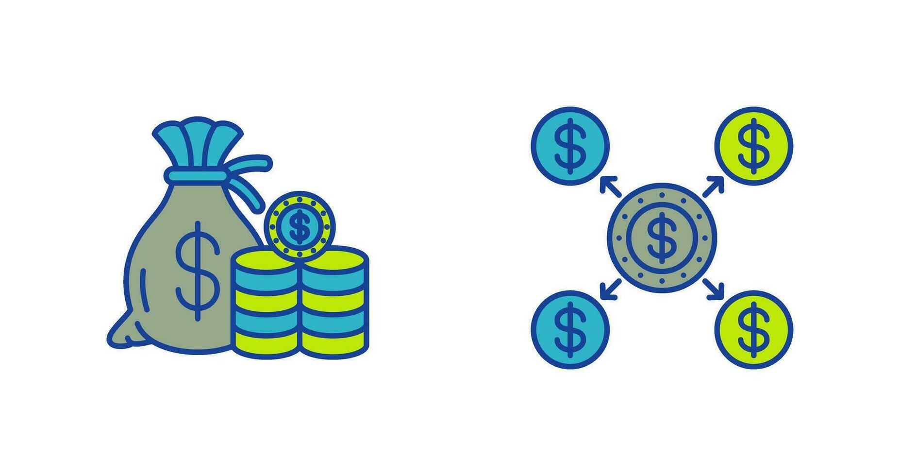 Saving and Distribution Icon vector
