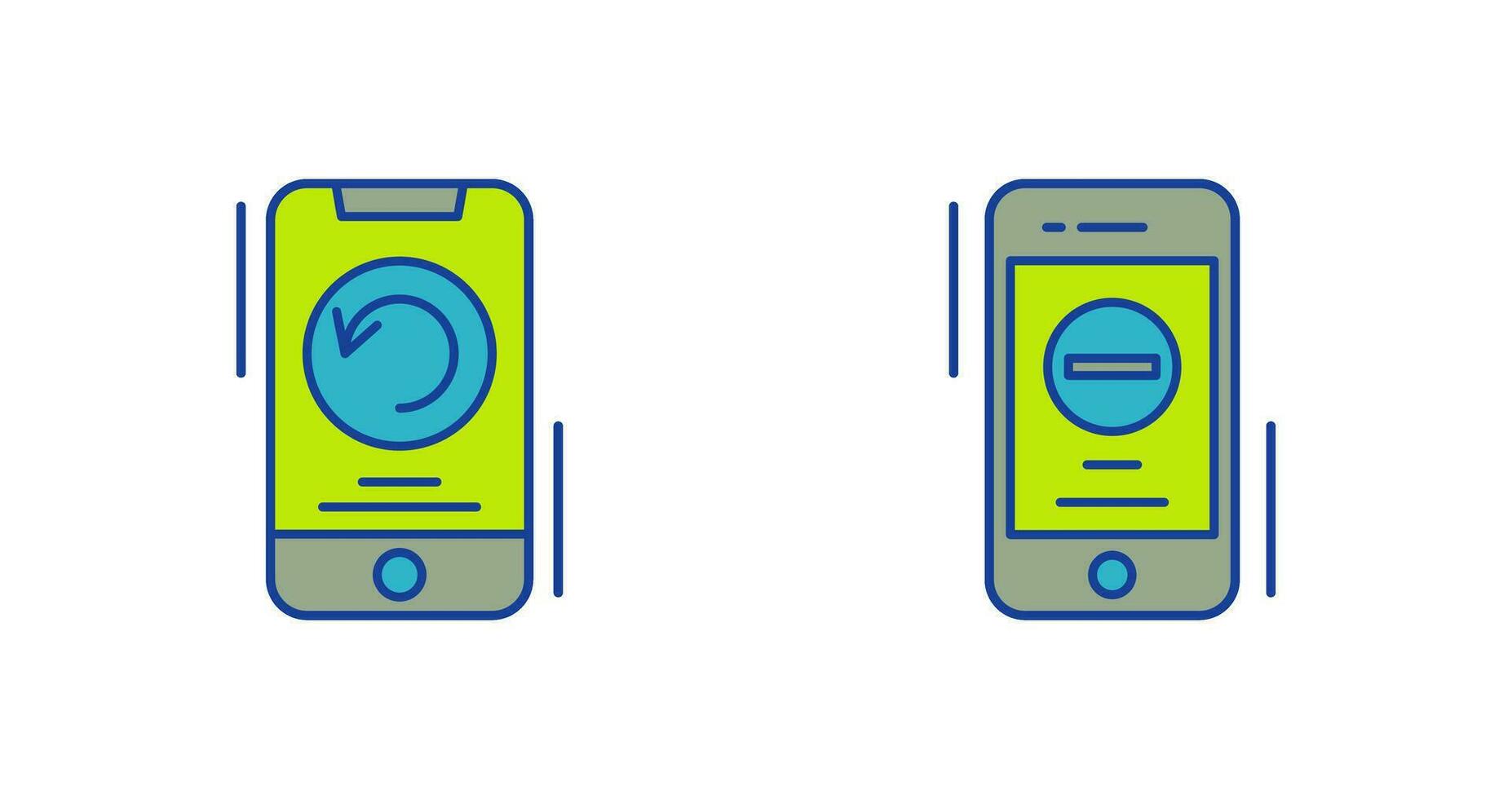 Restart and Remove Icon vector