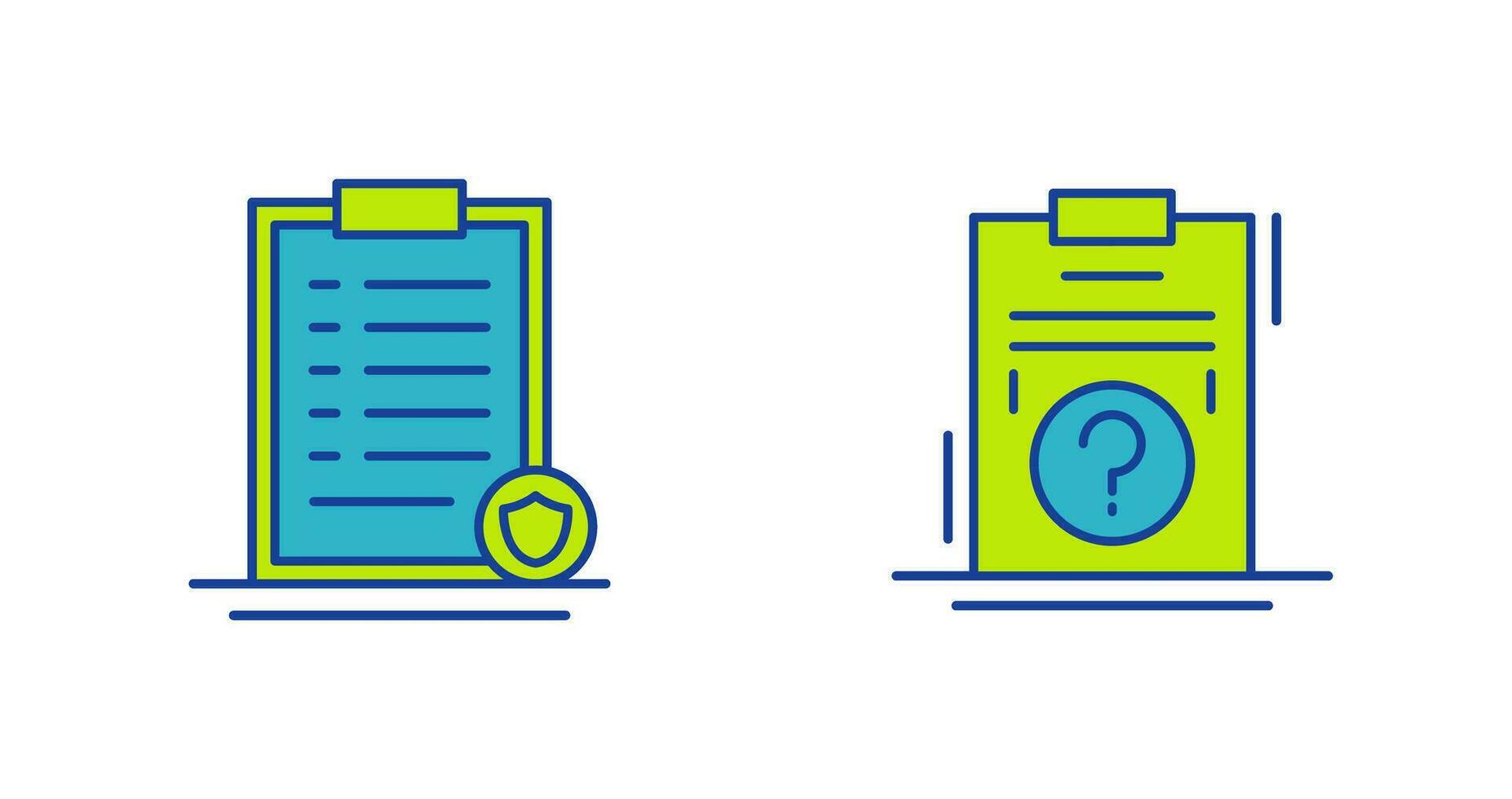 List Protection and Question Icon vector