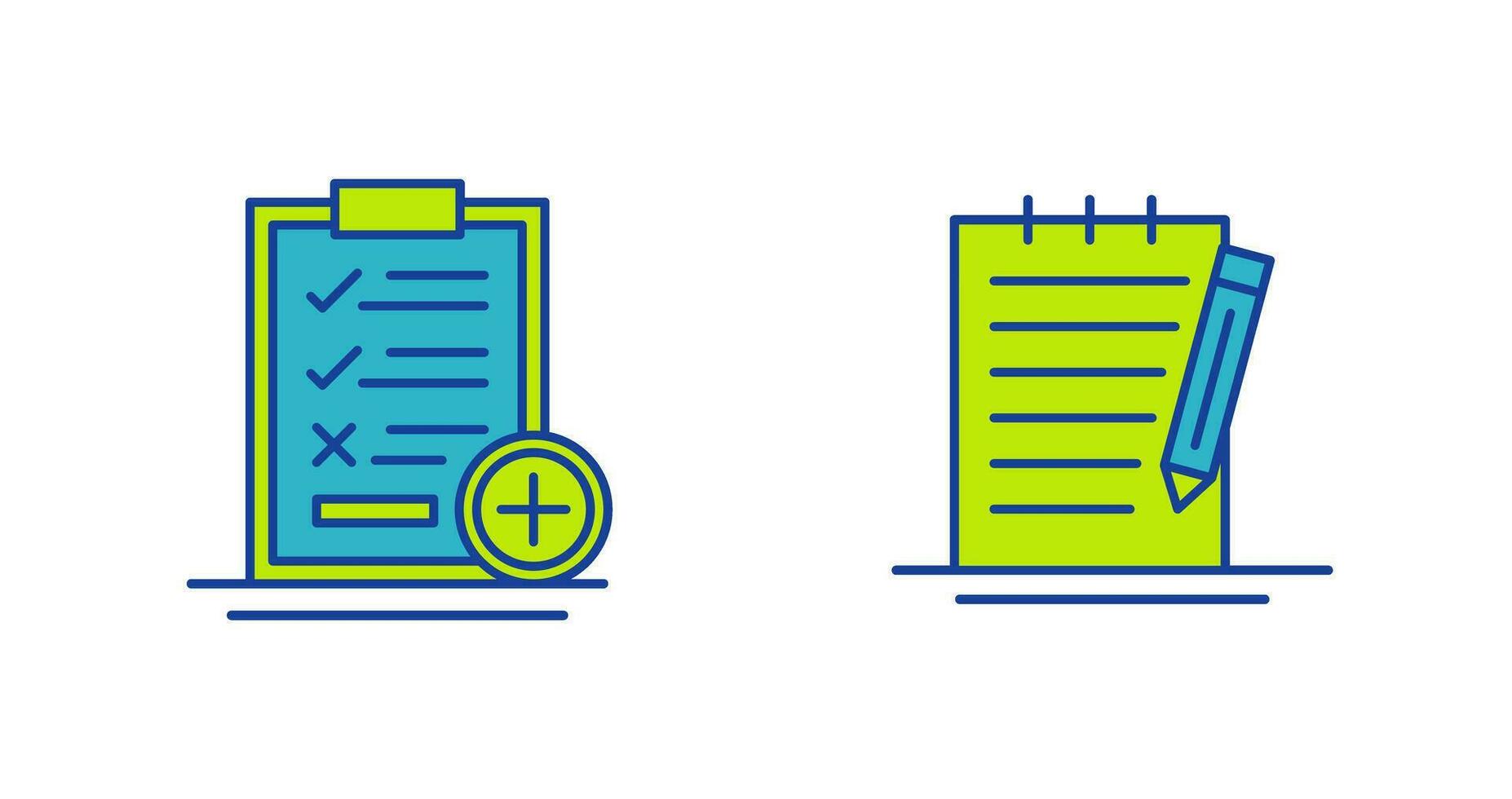 Medical Examination List and Check Up List Icon vector