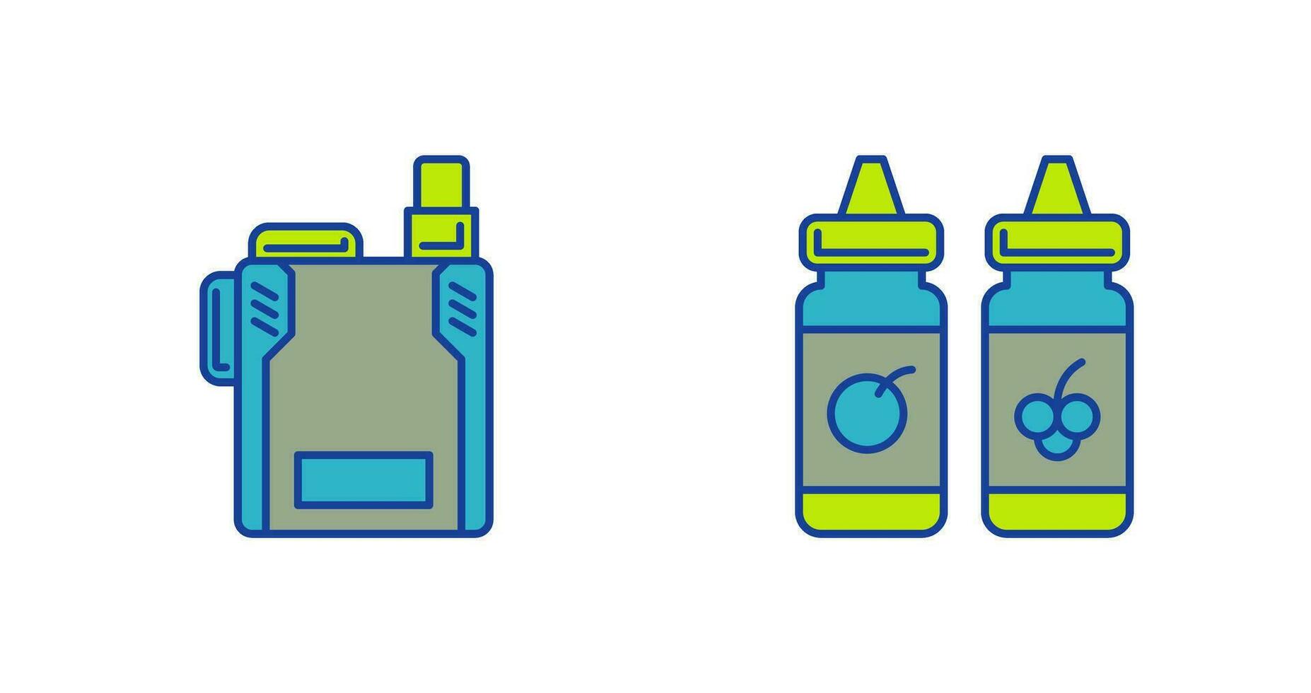 Vape and Vape Liquid Icon vector