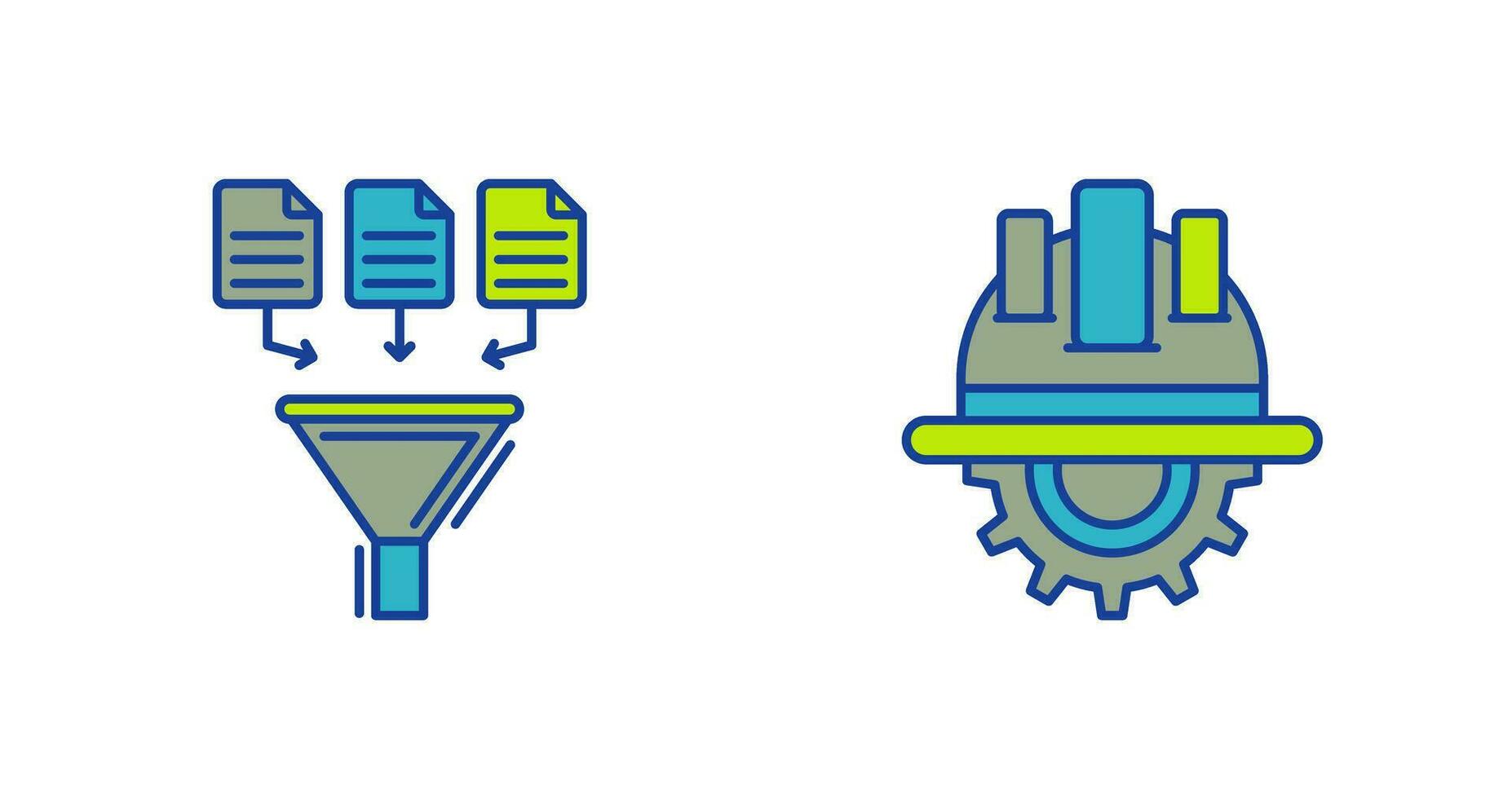 Data Collection and Engineering Icon vector