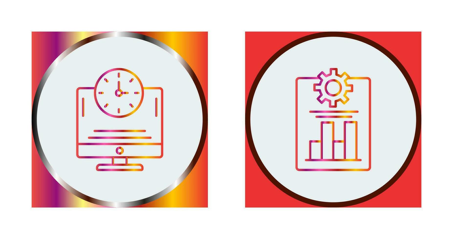 Productivity and Online Time Icon vector