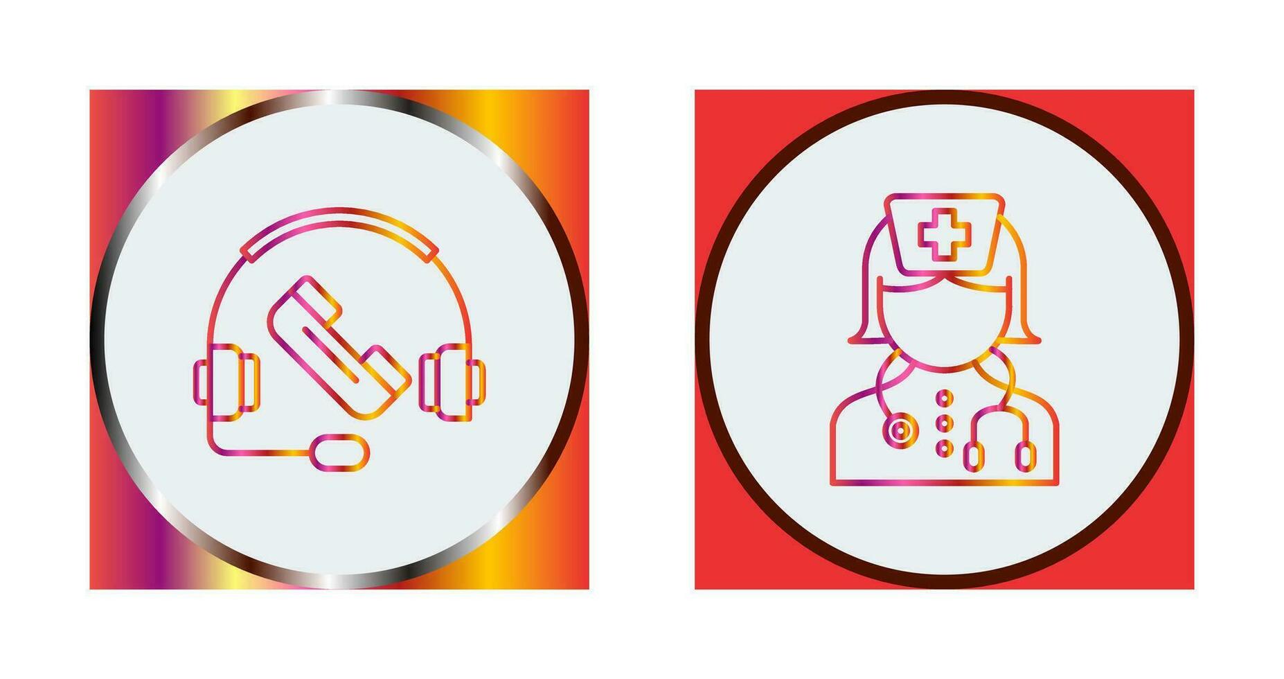 Support and Nurse Icon vector