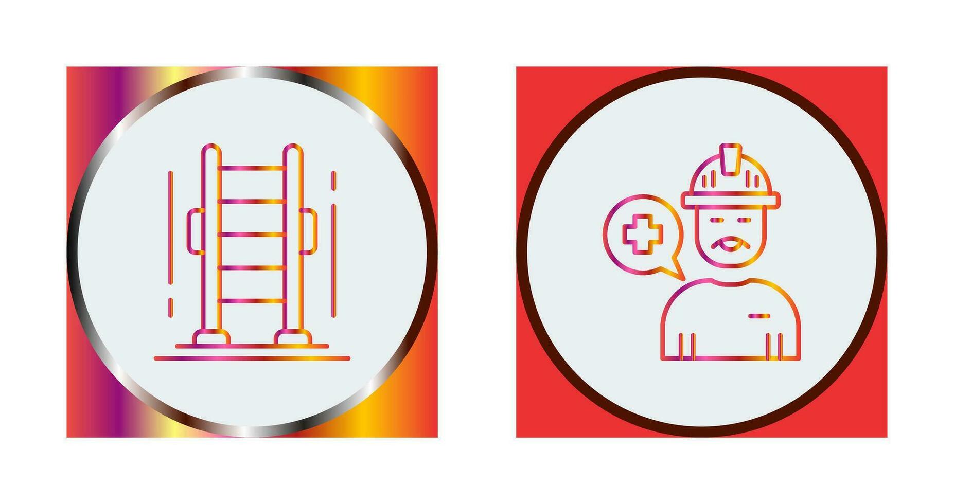 Ladder and Support Icon vector