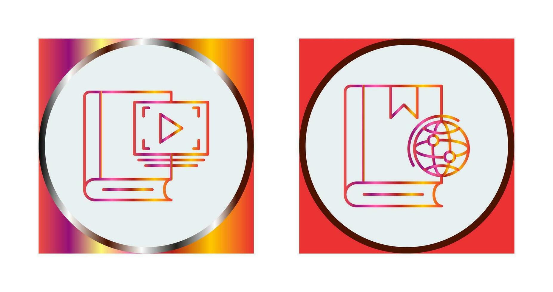 Video Recorder and Globel Icon vector