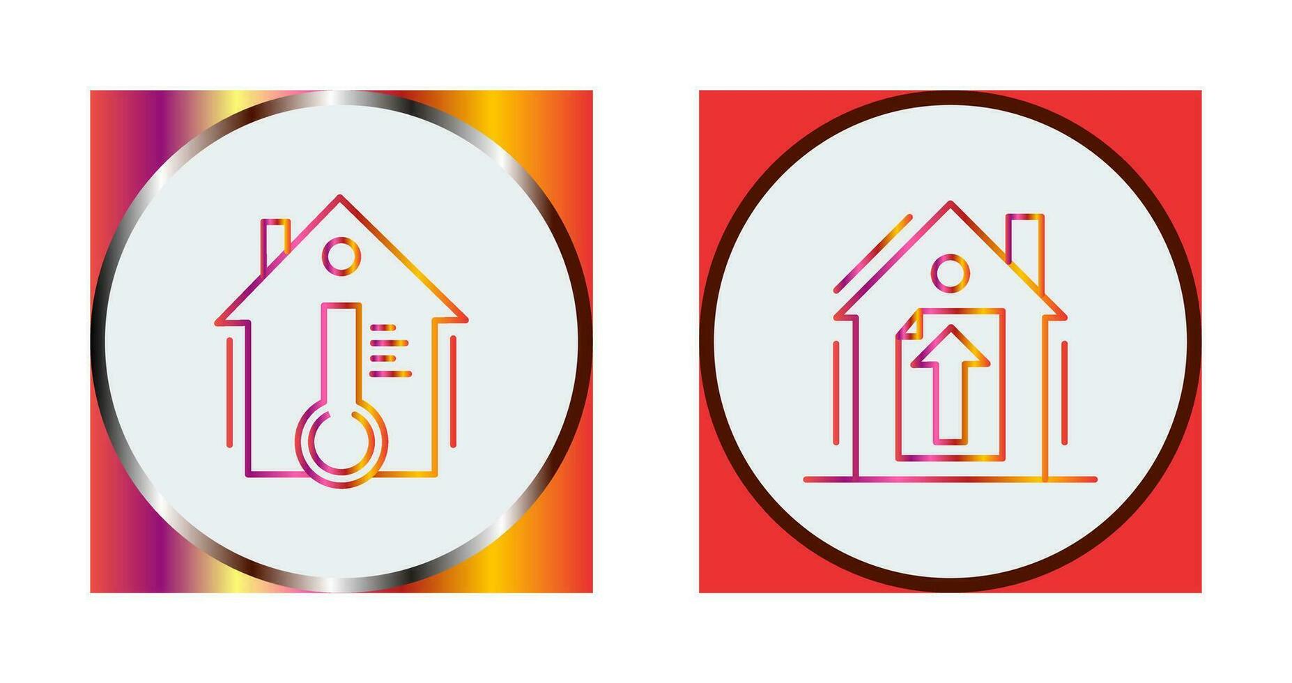 Temperature and Upload Icon vector