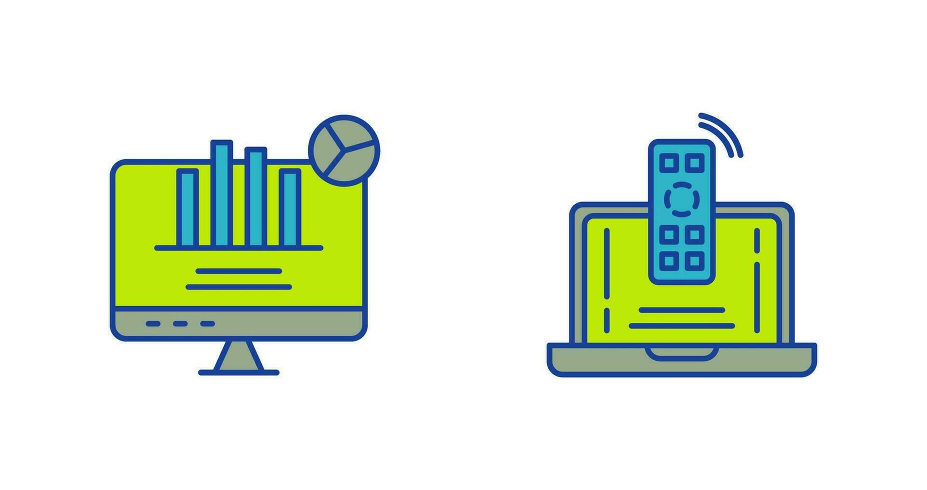 Remote and Analysis Icon vector