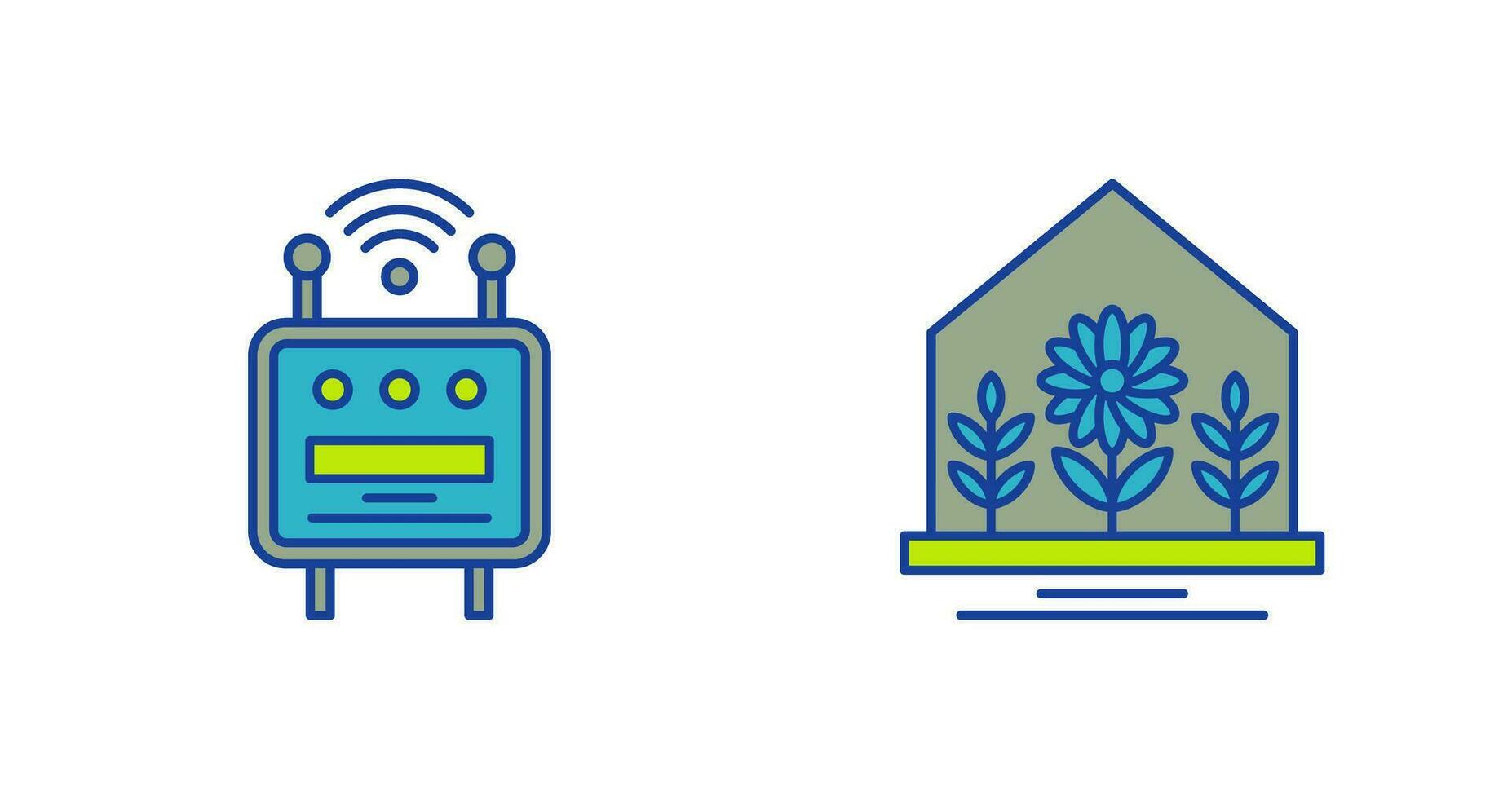 Chip and User Farm House Icon vector