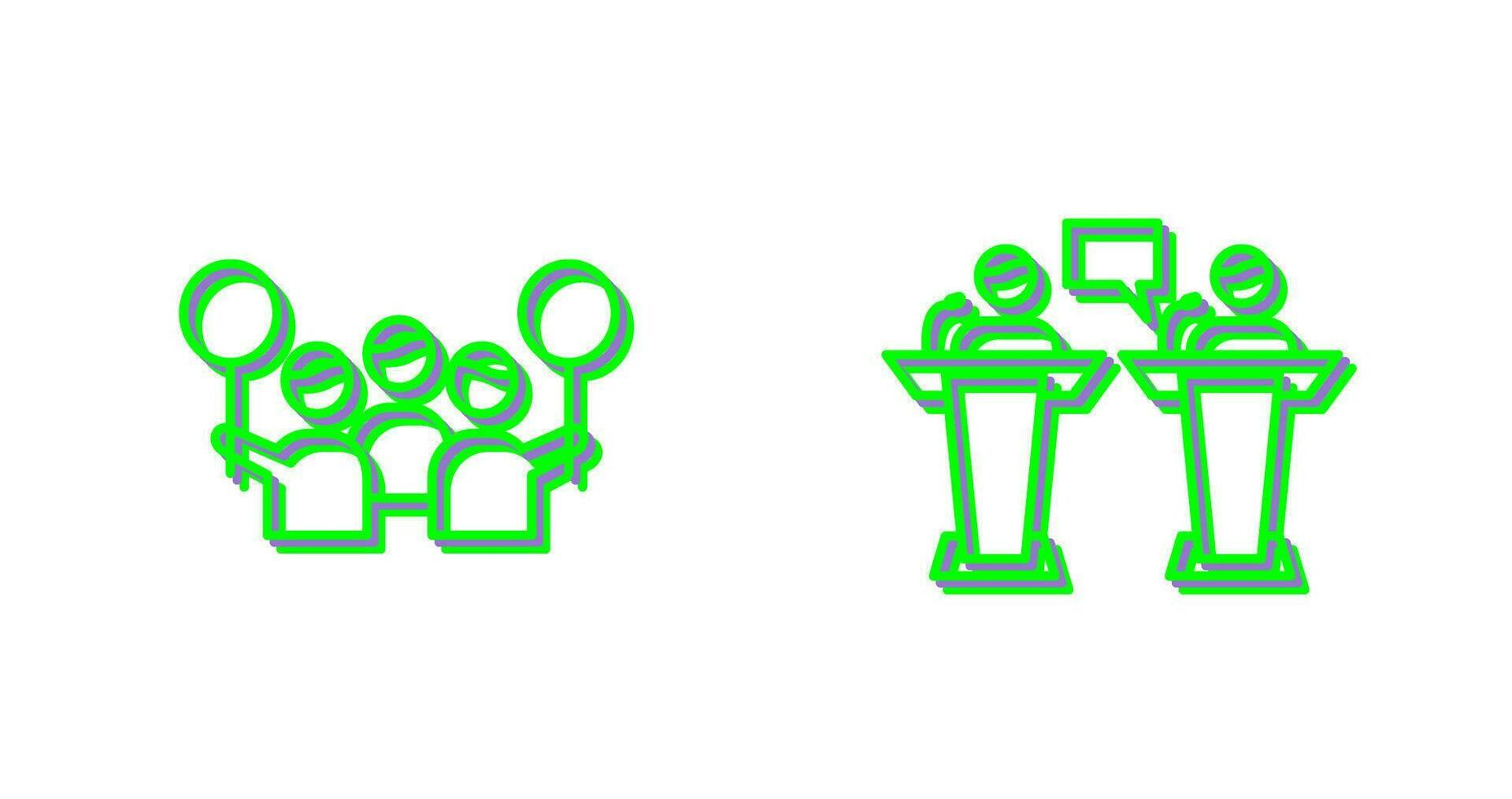 Protest and Debate Icon vector
