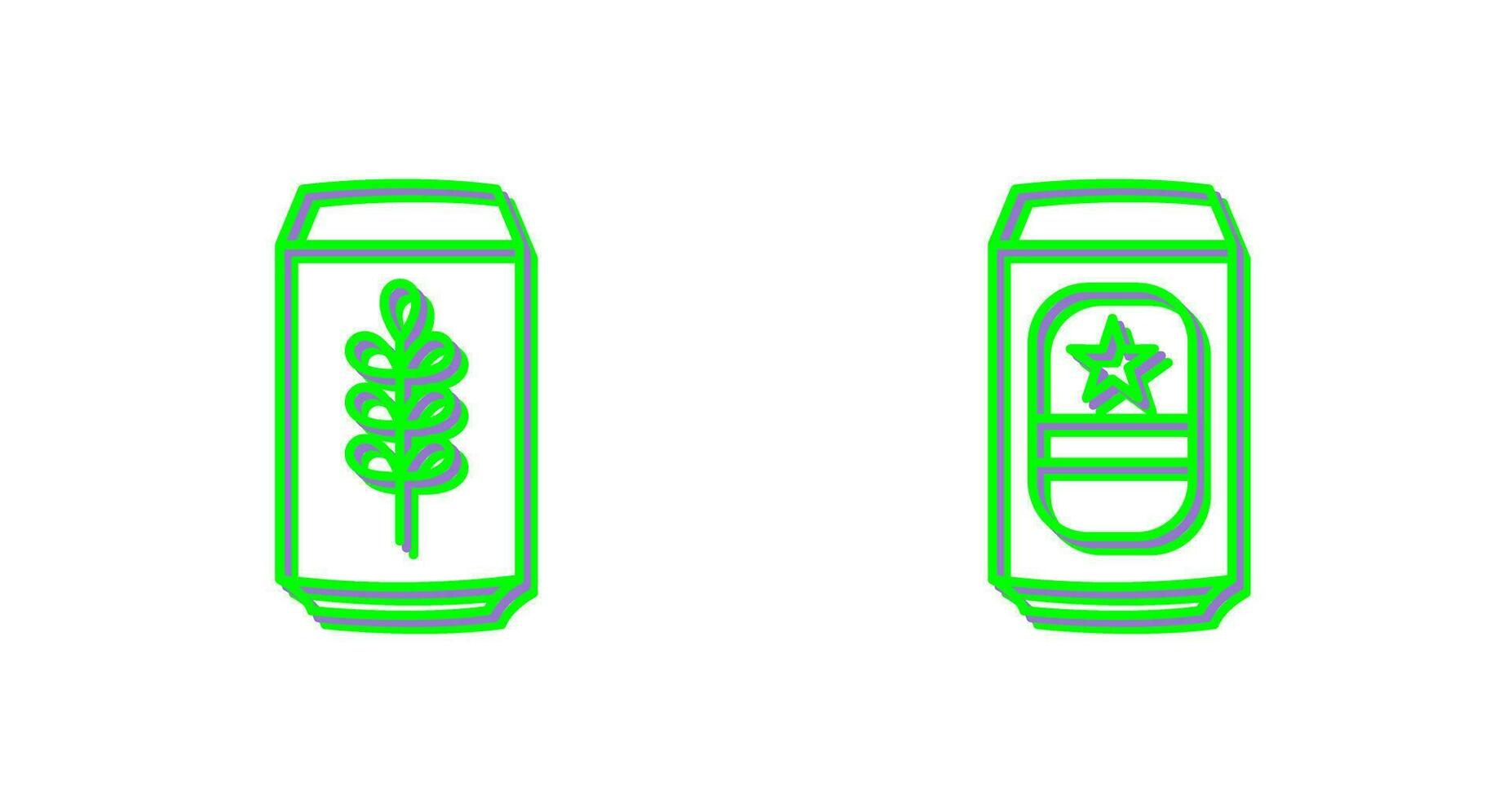 Beer Can and beerage Icon vector