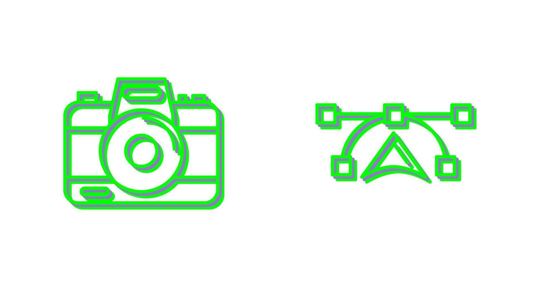 Camera and Vectors Icon