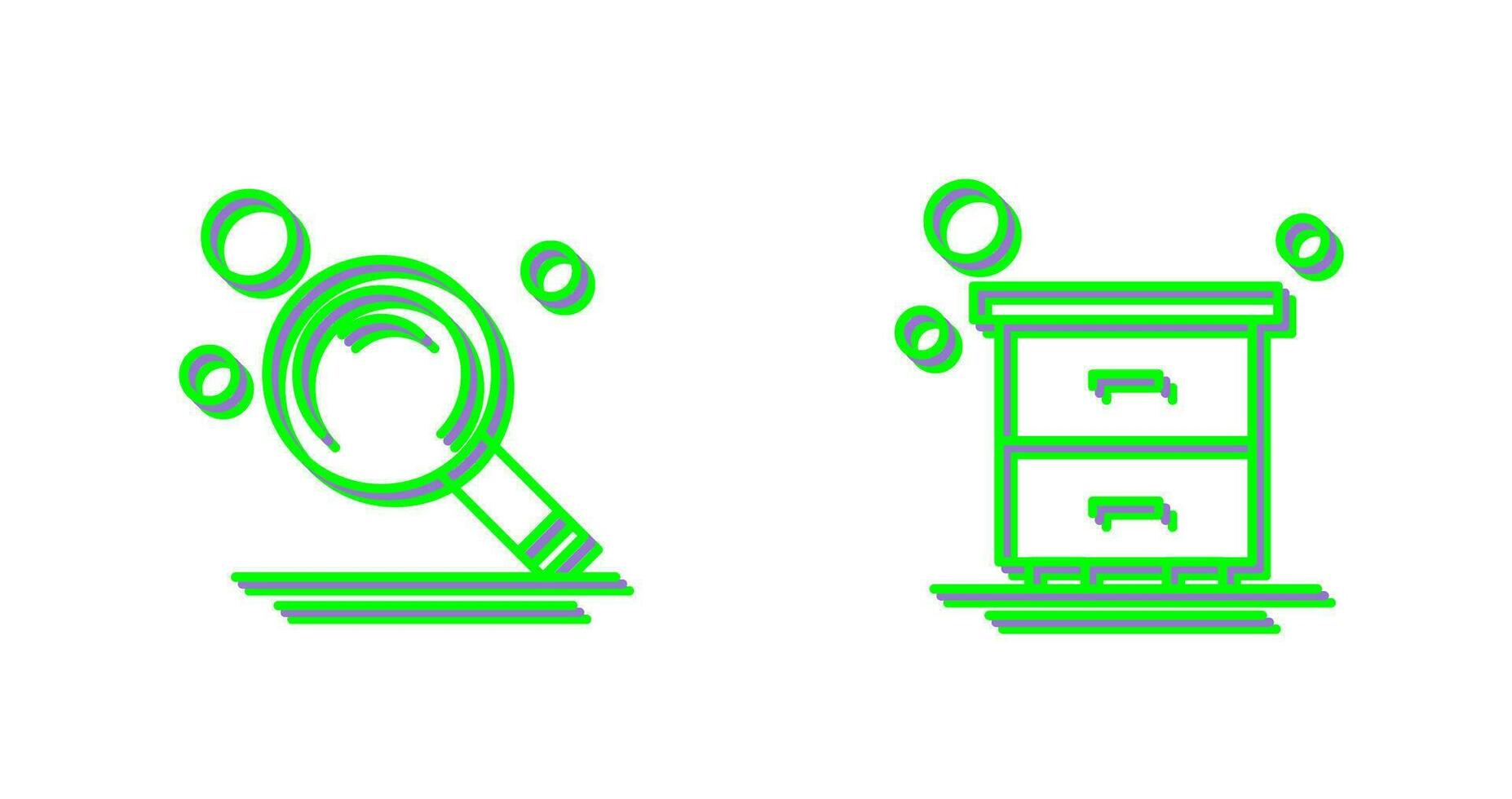 Search and Table Icon vector