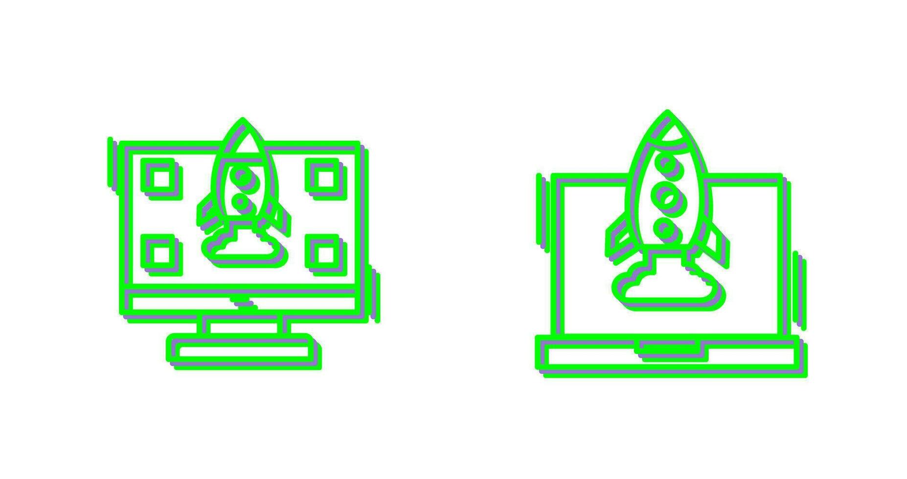 High Performance and Rocket Icon vector