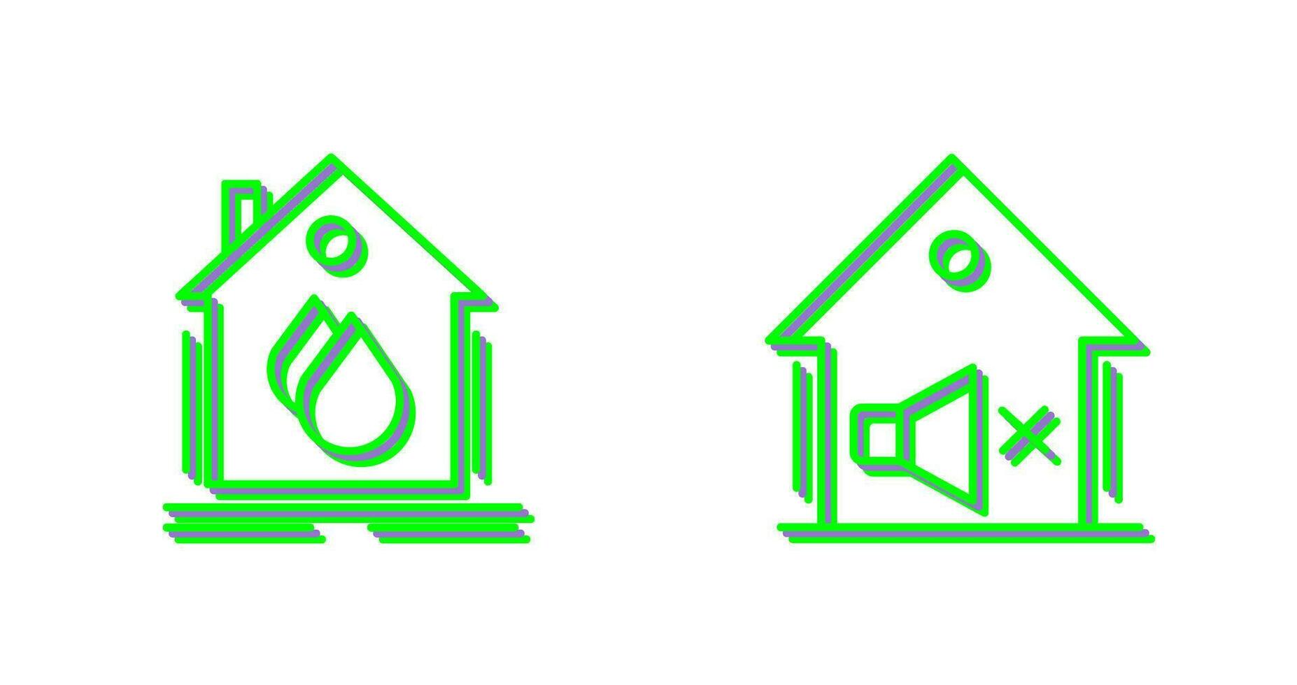 Water Hose and Mute Icon vector