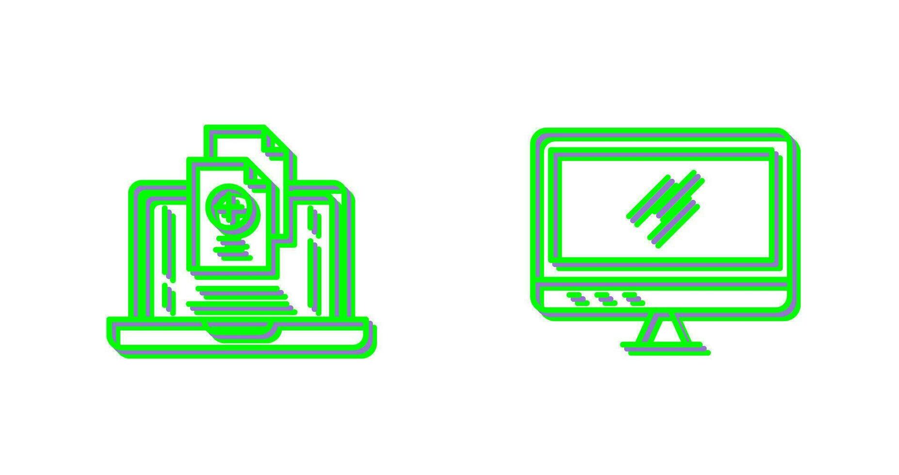 Screen and Add Icon vector