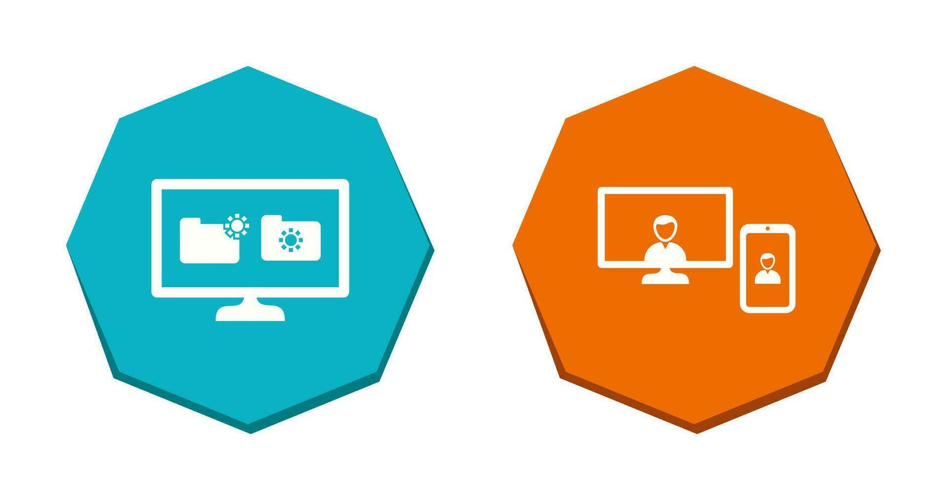 video call and corrupted data Icon vector