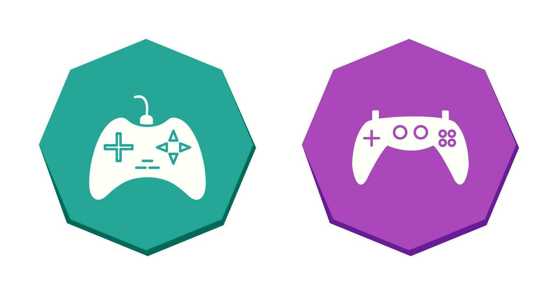 Gaming Console and Gaming Console Icon vector