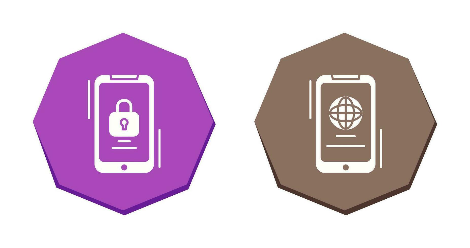 Browser and Lock Icon vector