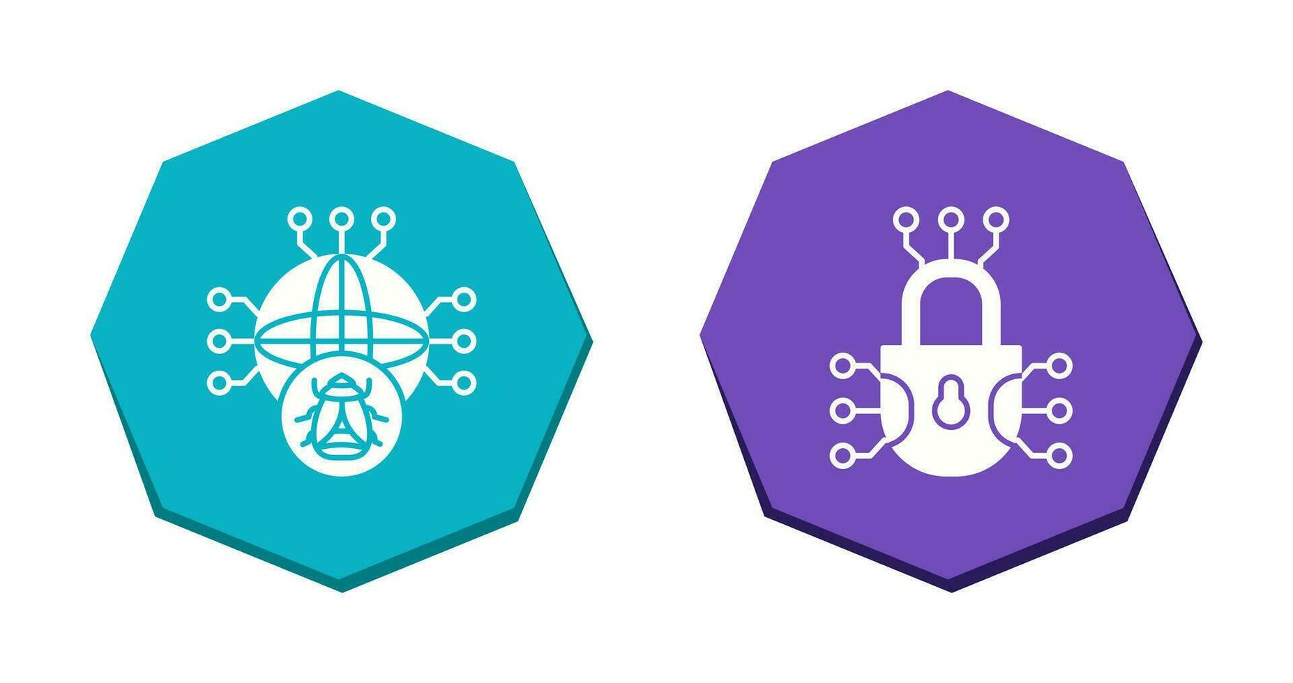 Global Malware and Cyber defence Icon vector