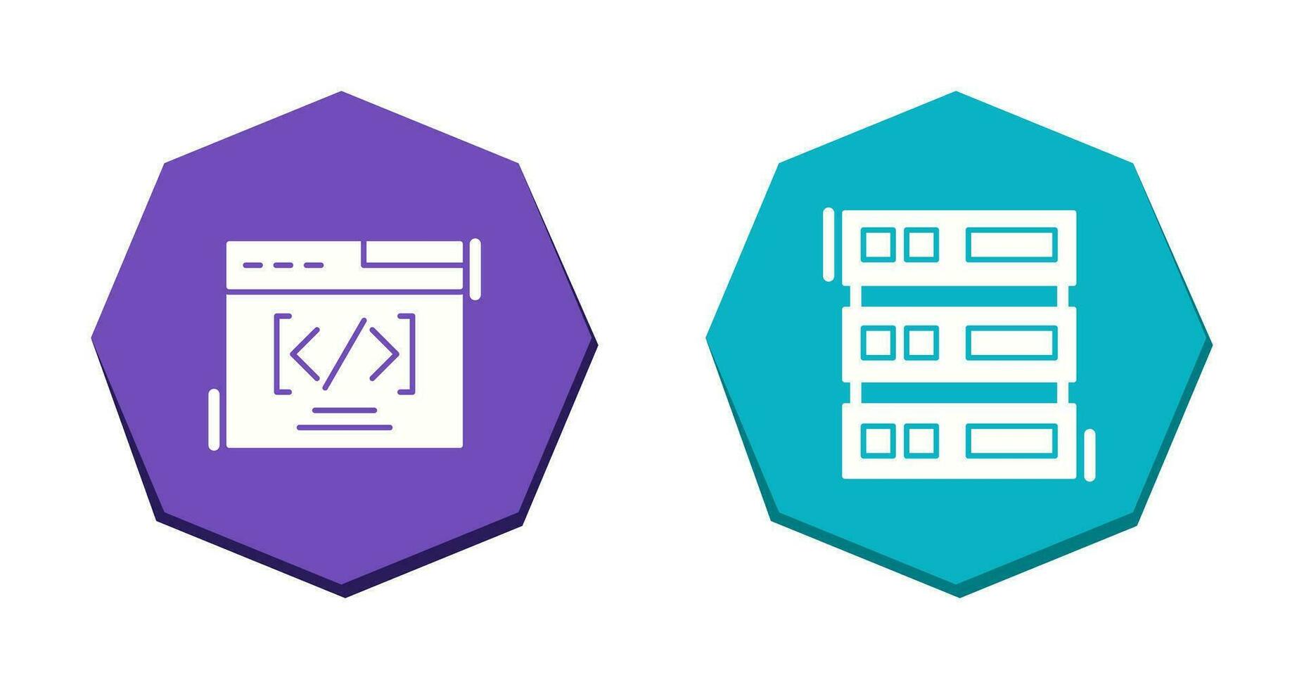 Web Coding ND Server Icon vector