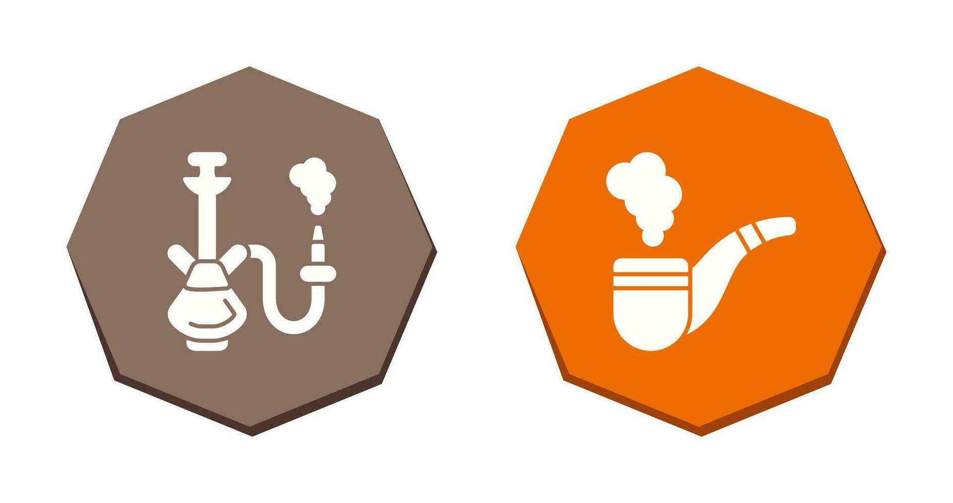 Hookah and Smoke Pipe Icon vector