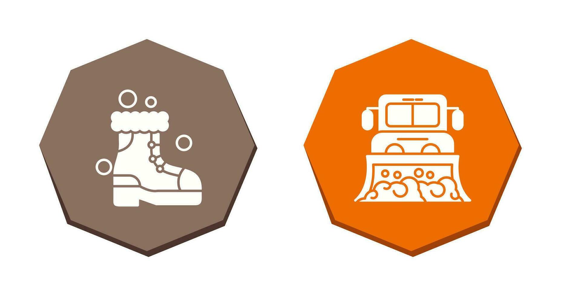 Snowshoes and Truck Icon vector