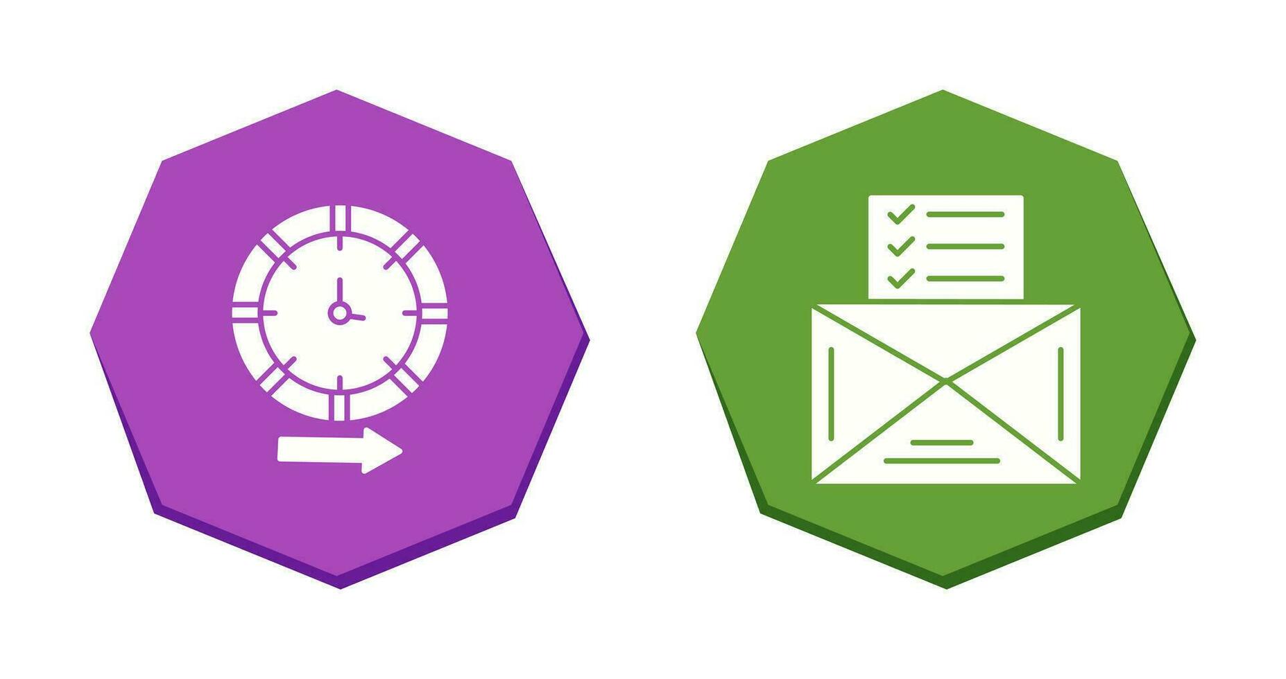 Direction and Check List Icon vector