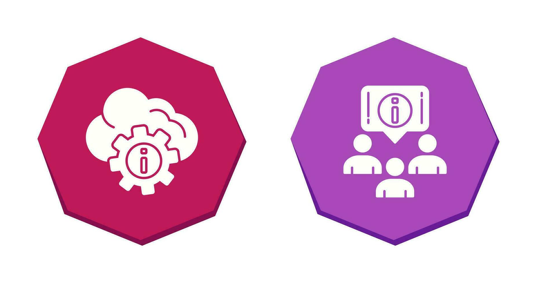 setting and information Icon vector