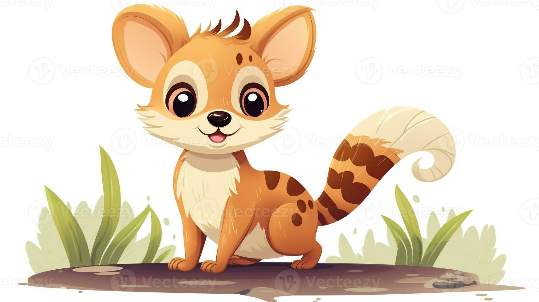 a cute little Quoll in vector style. Generative AI photo
