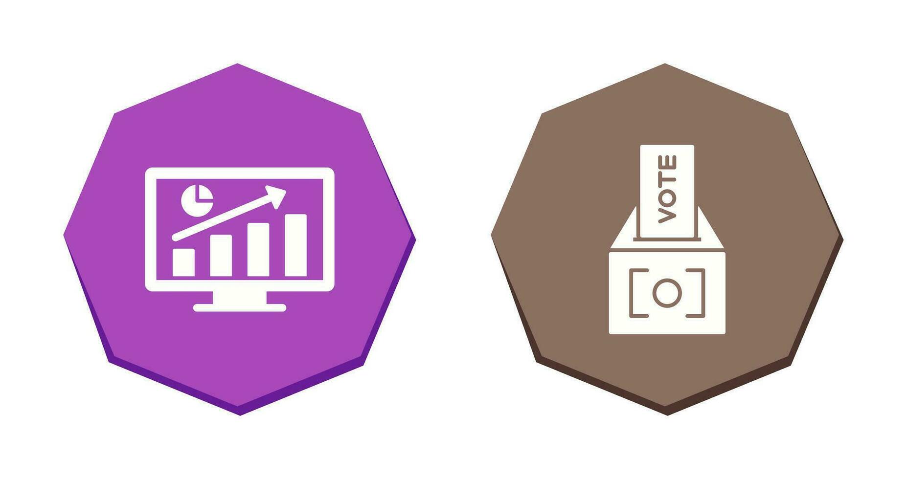 Statistics and Vote Icon vector