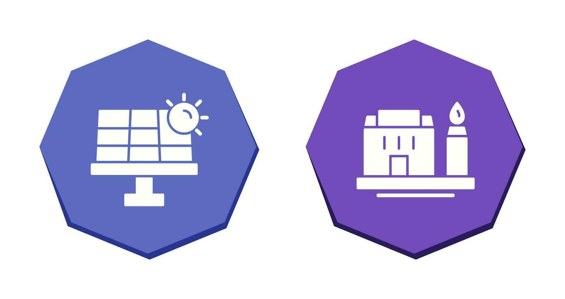 Solar Energy and Factory Icon vector