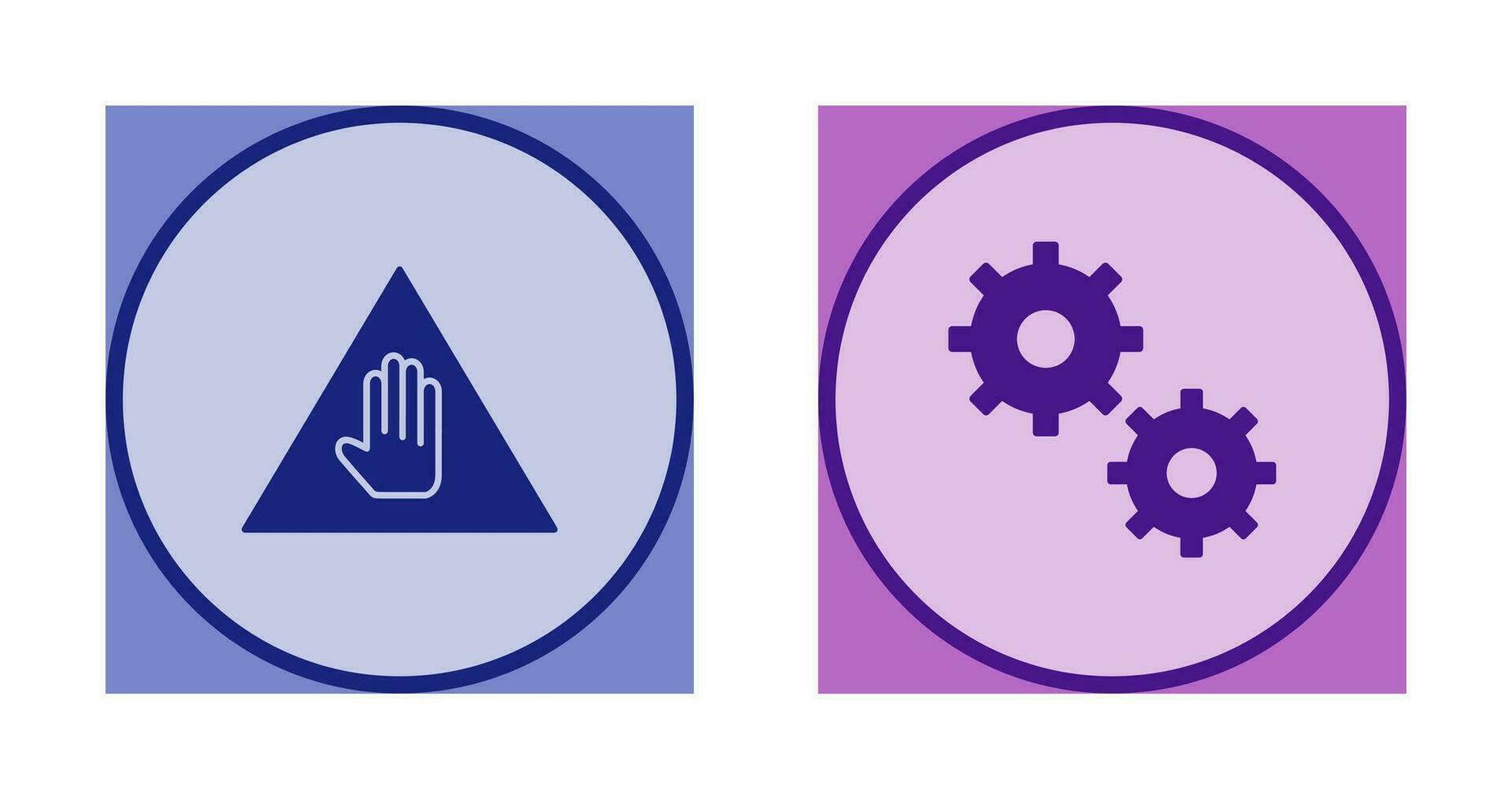 configurations and warning Icon vector