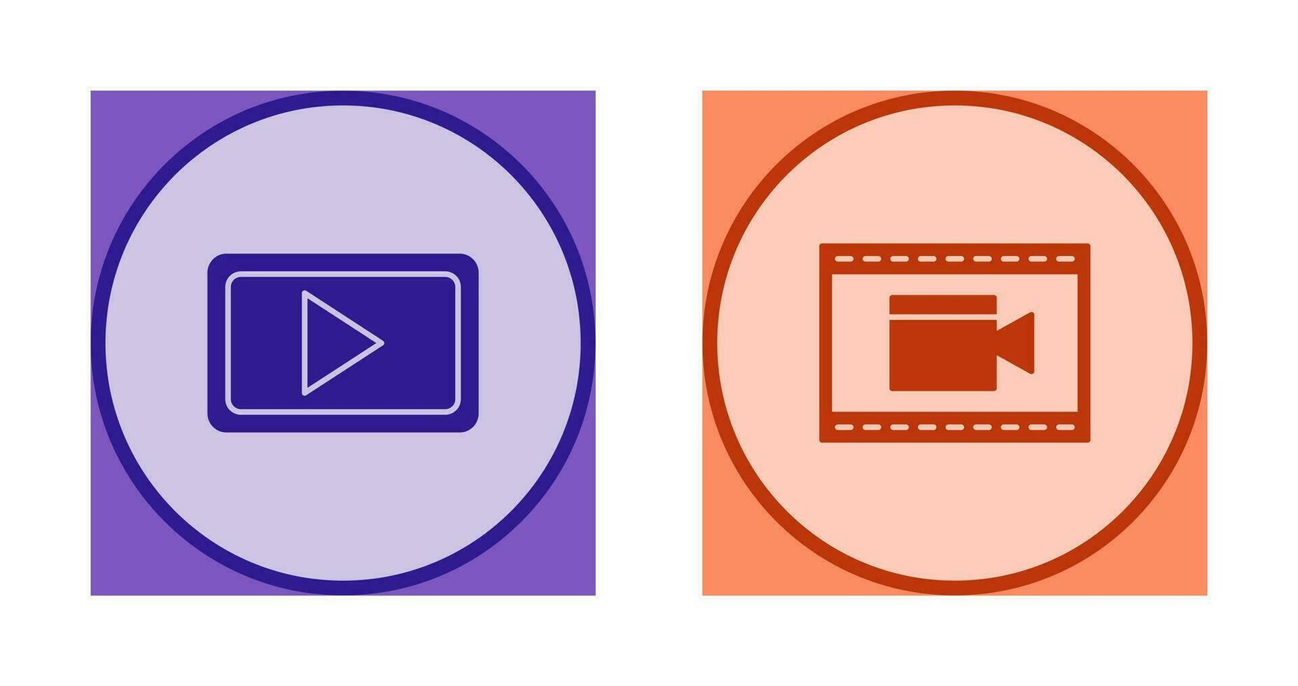 Video Communication and Video and Animation Icon vector
