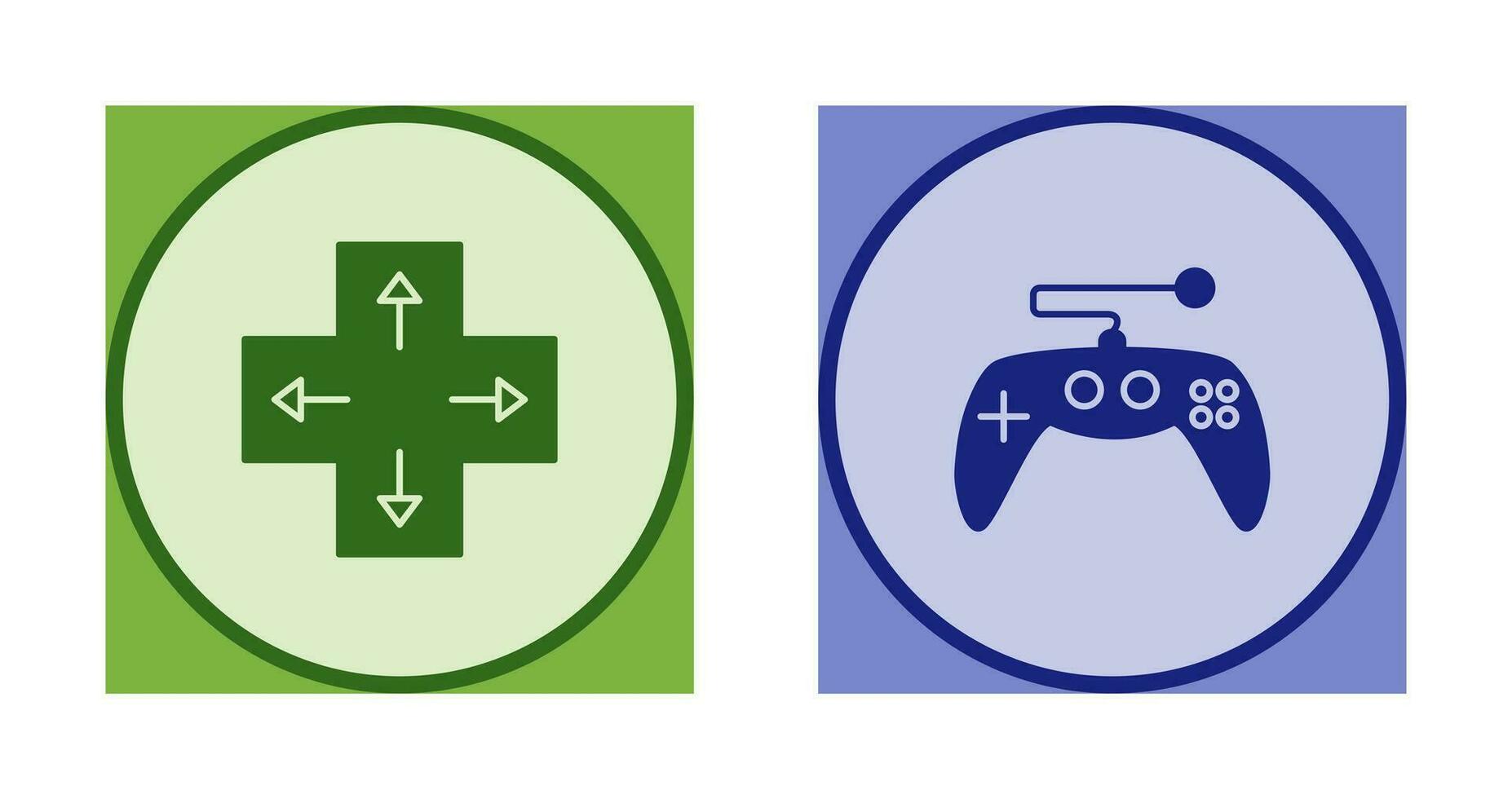 Direction Key and Gaming Control Icon vector