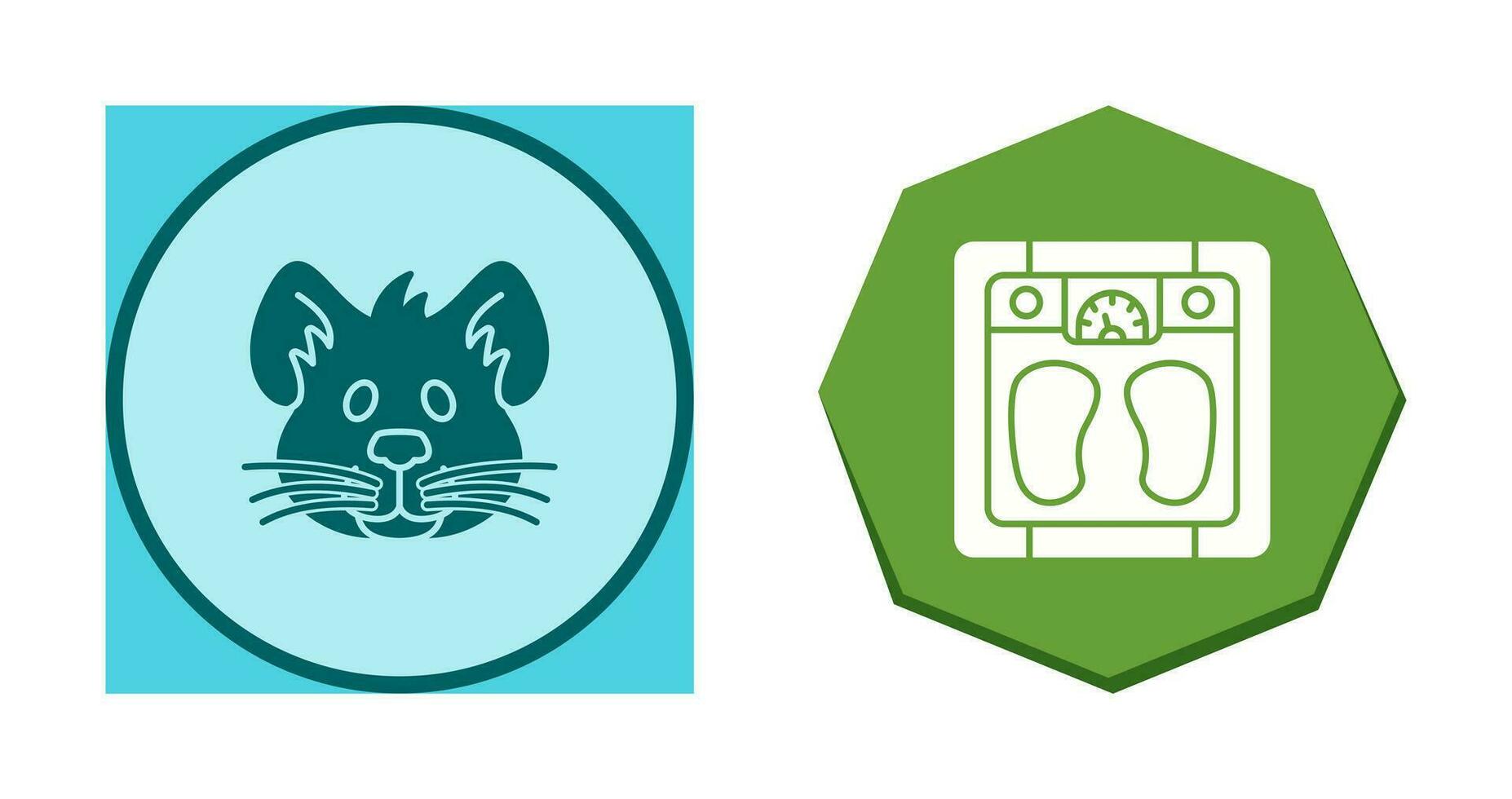 Mouse and Skunk Icon vector