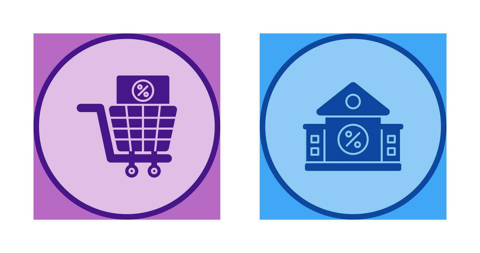 Shopping Tax and estate Icon vector
