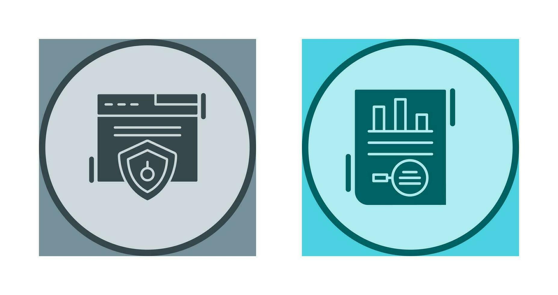 Web Security and Market Research Icon vector