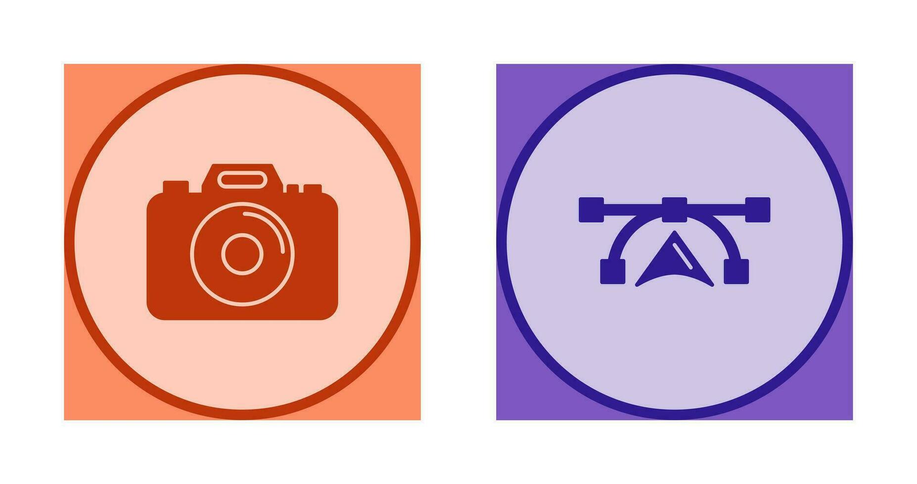 Camera and Vectors Icon