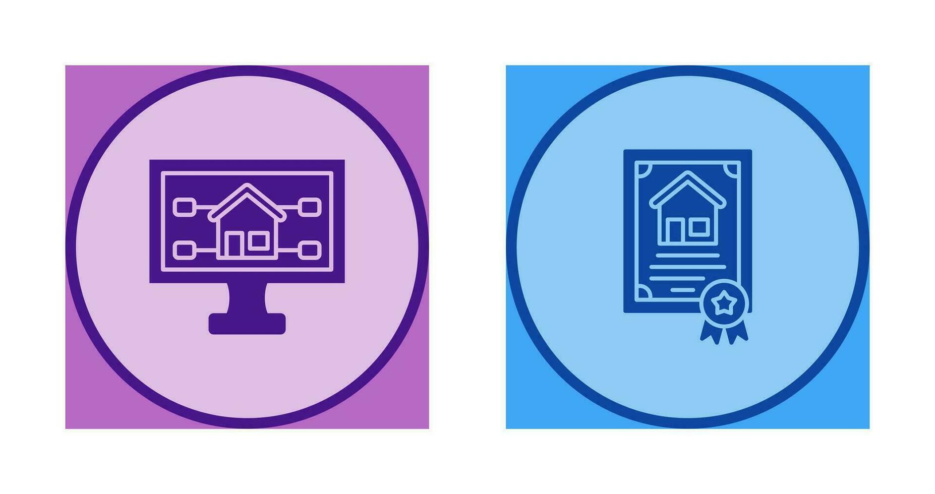 Attribute and Certificate Icon vector