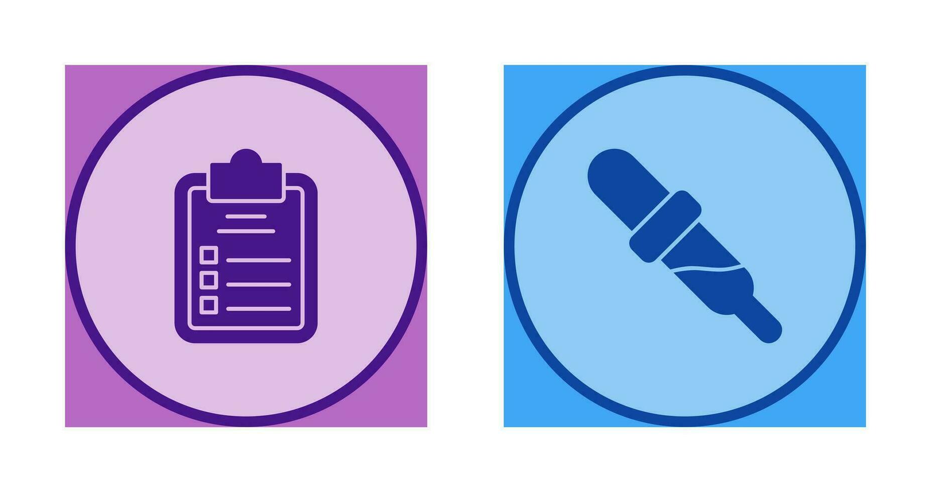 Diagnosis and Dropper Icon vector