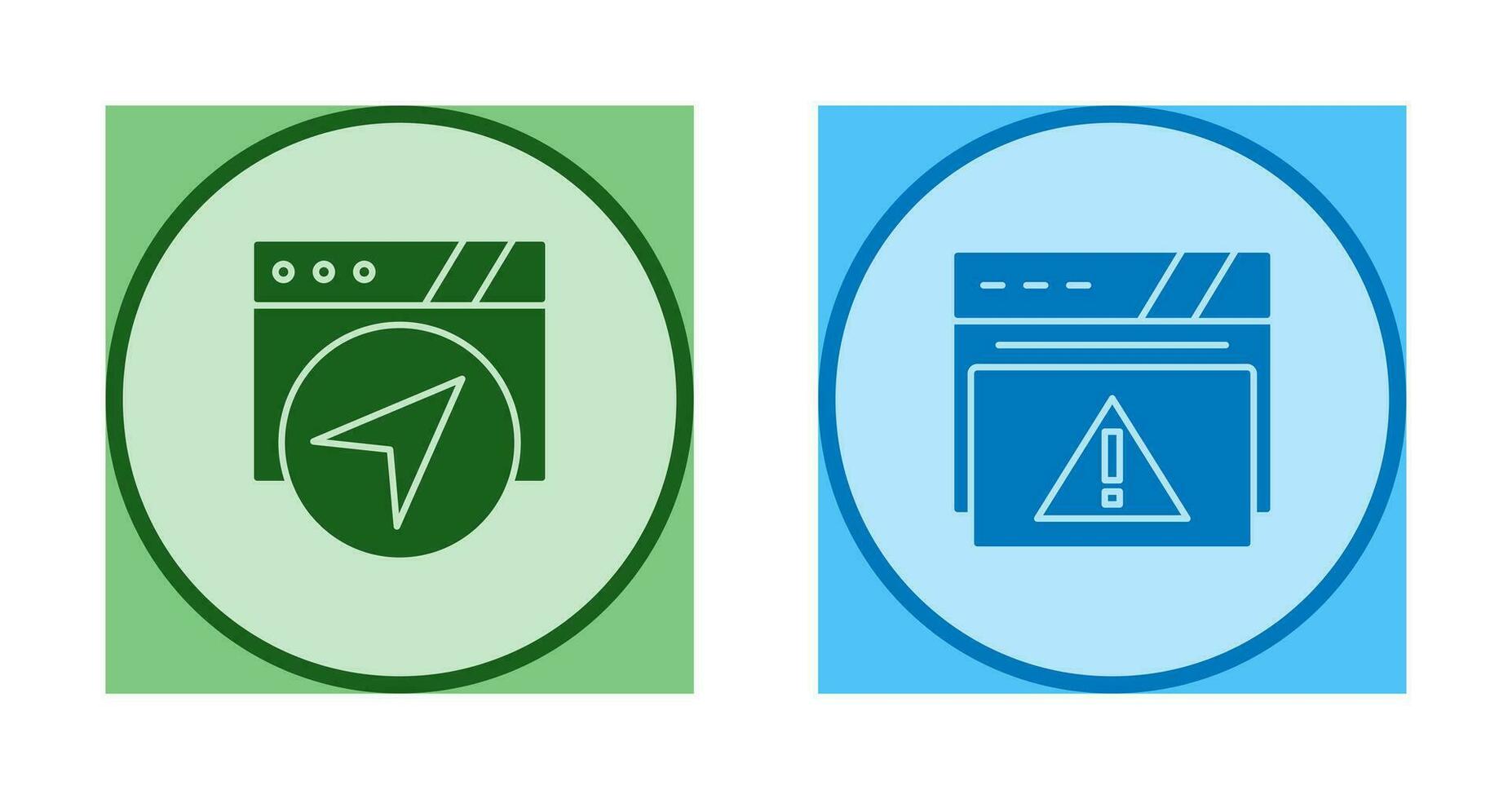 Navigation and Alert Icon vector