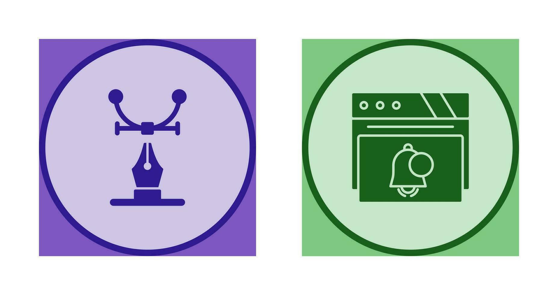 Web Design and Notification Icon vector