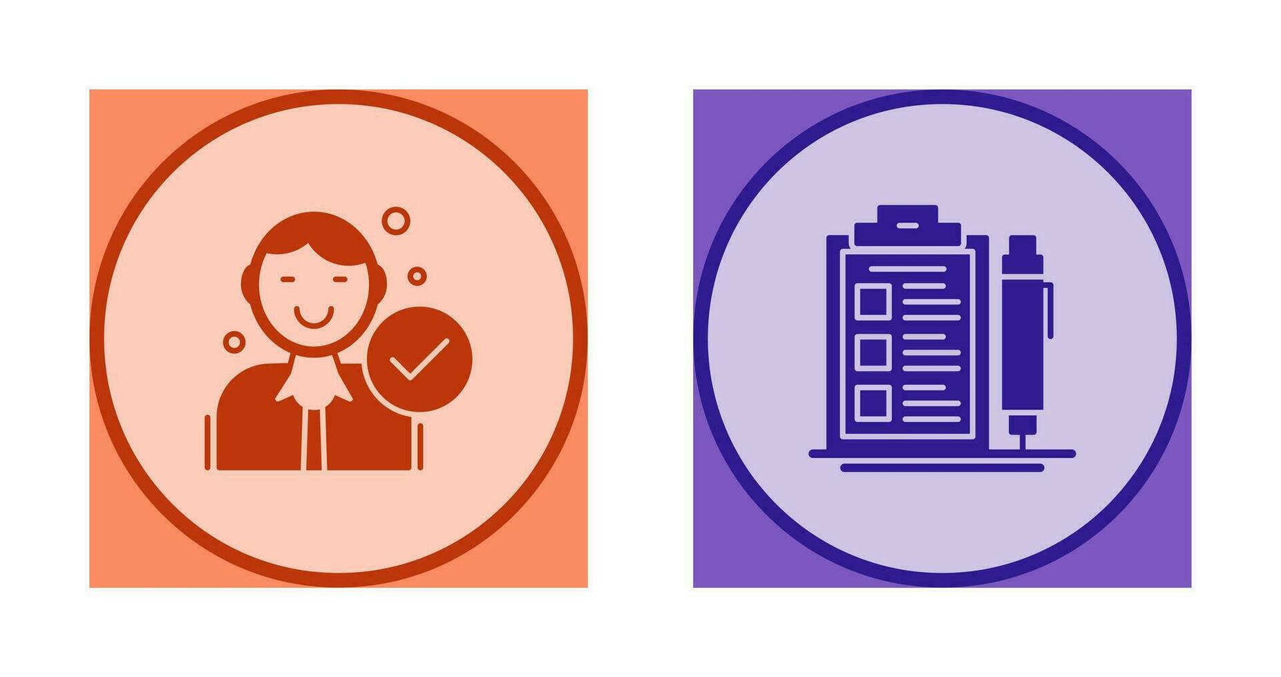 Hire and Check List Icon vector
